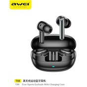 Resim T88 Siyah Aweı T88 Anc Kablosuz Kulaklık Bluetooth 5.3 Tws 4 Mikrofonlu Gürültü Önleyici Kulaklık Enc Kulak İçi Handfree Kulaklıklar 