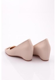 Resim Dgn 24334 Kadin V Tokali Dolgu Taban Topuklu Ayakkabi 24334-2428-R0463 