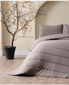 Resim Cloudy Çift Kişilik Yorgan Seti - Koyu Gri 