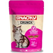 Resim Snacky Crunch Strong Kemik Sağlığı Tavuk Etli ve Peynirli Kedi Ödülü 60 Gr 