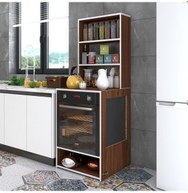 Resim Kenzlife ankastre fırın dolabı ismihan cvz 165*60*56 mutfak raflı 