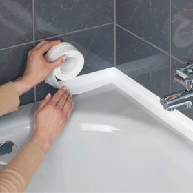 Resim Su Sızdırmaz Bant Ev Küvet Lavabo Mutfak Kenar Bandı Su Geçirmez 
