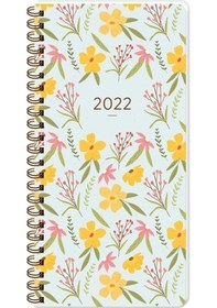 Resim 2022 Yılı 8x16 Cm Haftalık Cep Ajandası Sarı Çiçek 0 