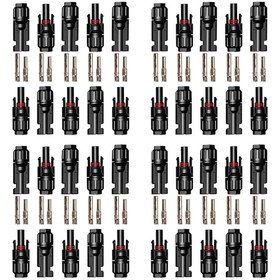 Resim 100 Set Mc4 Solar Bağlantı Konnektörü 