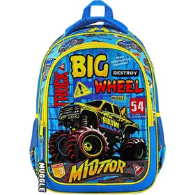 Resim Muggle Big Wheel Okul Çantası Mavi 