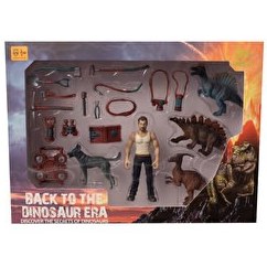 Resim Erkek Figürlü Dinozor Seti 