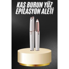 Resim Eco Lounge Unısex Şarjlı Kaş Bıyık Alma Epilatörü Hassas Ciltlere Özel Acısız 