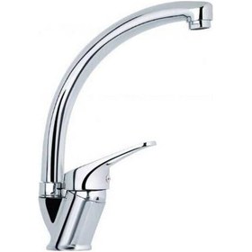 Resim Mix Aç Kapa Krom Döner Borulu Eviye Bataryası Montaj Dahil Krom 