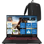 Resim Asus Tuf Gaming A16 FA608PM-RV026 Amd Ryzen 9 8940HX Aı 64GB Ddr5 256GB SSD RTX5060-8GB 115W 165Hz 16"wuxga IPS Freedos Taşınabilir Bilgisayar WRV026F16+ZETTAÇANTA 