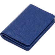 Resim Mavi Deri Unisex Kredi Kartlık - S1KK00001601-H0Y 