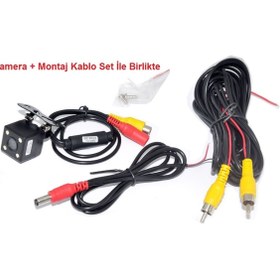 Resim Kalite 4.3 Inç Katlanan Ekran + 4 Led Gece Görüş Geri Vites Kamera (ikisi Bir Arada) 