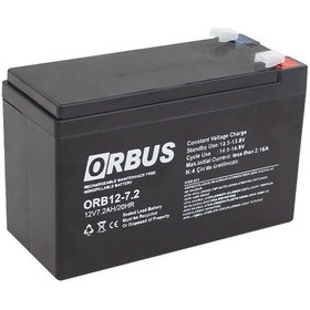 Resim Akü 12 Volt 7.2 Amper Upsler İçin Orb12-7.2 150 X 65 X 90 Mm 
