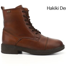 Resim Gönderi R Koyu Taba Fermuarlı Hakiki Deri Postal Bot Koyu Taba 