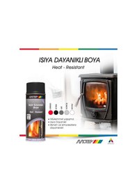 Resim Motip Isıya Dayanıklı Yanmaz Gri Sprey Boya 400 ML 