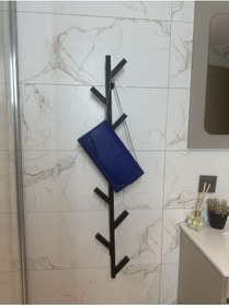 Resim lyla concept Fidan Metal Antre Çanta ,banyo Bornoz Ve Havlu Askılığı(9 ASKILI-100CM) 
