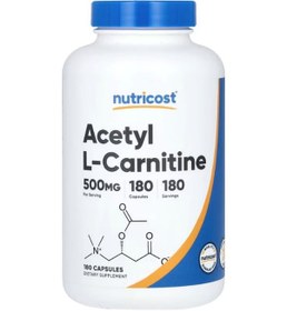 Resim Nutricost Acetyl L-carnitine Alcar 500mg 180 Capsules 4144 