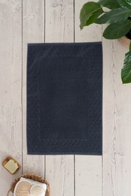 Resim Alana | %100 Pamuk Pirinç Örgü Ayak Havlusu - Antrasit 