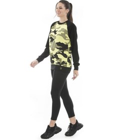 Resim Alexandergardı Kadın Kamuflaj Desenlı Sweatshirt (Un-14591) 