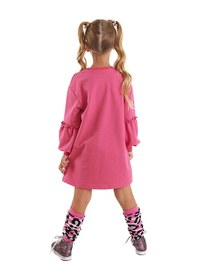 Resim Denokids Mshb&g Leopar Zebra Kız Çocuk Pembe Elbise Pembe 