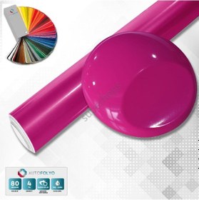 Resim Parlak Koyu Pembe Folyo 