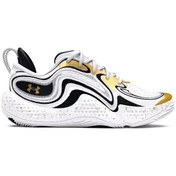 Resim Under Armour Ua Spawn 6 Erkek Basketbol Ayakkabısı 3027263-100 Beyaz Beyaz 