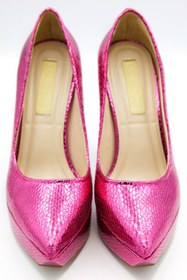 Resim lescarpe Kadın Parlak Saten Platform Topuklu Ayakkabı 