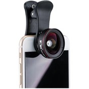 Resim Kiwifotos 2in1 Akıllı Telefonlar İçin Geniş Açı & Makro Lens (Siyah) 