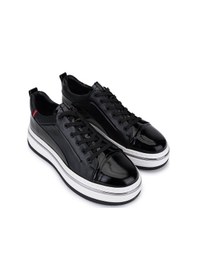 Resim Tamer Tanca Erkek Hakiki Deri Siyah Sneakers & Spor Ayakkabı 381 21624 Erk Ayk Y25 Sıyah Dr/rgn Siyah 