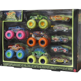 Resim Hot Wheels Monster Trucks Karanlıkta Parlayan Araçlar HCB57 