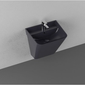 Resim İsvea Isvea Sott'aqua 50 Cm Asma Monoblok Lavabo - Siyah 