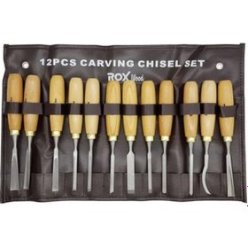 Resim Rox Wood Ahşap Oyma Iskarpela Seti 12 Parça 