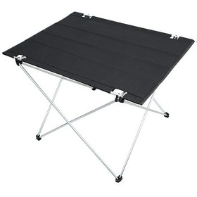 Resim Katlanabilir Kumaş Kamp Ve Piknik Masası - Siyah - Geniş Model - Siyah 