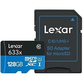 Resim Lexar 128Gb Microsdxc Uhs-I A1 U3 C10 V30 633X 95Mb/S 