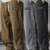 Resim Erkek Korduroy Rahat Pantolon - Nefes Alabilir İpli Bel, Düz Renk Normal Kalıp Cep ile, Tüm Mevsim Rahat Giyim, Rahat Kıyafet ve Açık Hava Aktiviteleri için, Rahat Giyim | Korduroy Kumaş | Polyester Pantolon, Erkek Pantolon Ekstra Büyük, Büyük ve Uzun/plus Boy Erkek Giyim, Erkek Pantolon, Sweatshirt Erkek Pantolon, Jumpsuit Erkek Pantolon, Erkek Spor Pantolon, Erkek Jogging Pantolon, Bol Erkek Pantolon, Erkek Giyim 