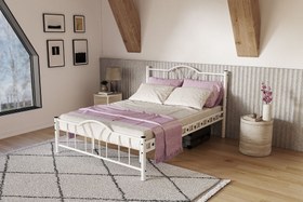 Resim ARGİMO BELLA METAL KARYOLA, BEYAZ, 160X200 