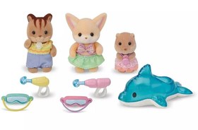 Resim Sylvanian Families Anaokulu Arkadaşları Havuz Eğlencesi Üçlüsü 5749 