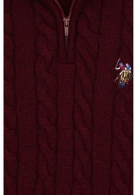 Resim U.S. Polo Assn. U.s. Polo Assn. Erkek Çocuk Bordo Kazak /triko 50315628-vr014 