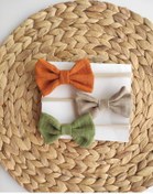 Resim 3'lü Bebek ve Çocuk Fiyonk Bandana Seti 