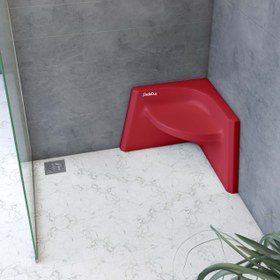 Resim Banyo Taburesi | Akrilik | Mod - 60x60 / Kırmızı 