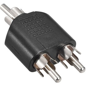 Resim RCA Erkek to 2 RCA Erkek Dönüştürücü Adaptör 