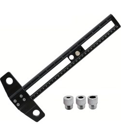 Resim Seeppitous 2 Delek Konumlandırma Puanlama Skoru Cetvel Alüminyum Alaşım Scriber Işaretleme Göstergesi 6/8/10MM Matkap Kılıfı 30CM (Yurt Dışından) 