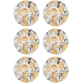 Resim The Mia Limoncello Pasta Tabağı 6lı Set 19cm Lmn012 Beyaz 