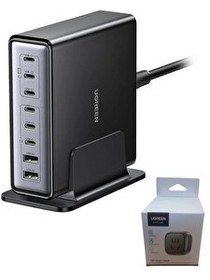 Resim Ugreen 55763 X766 Nexode 6xUSB-C 2xUSB-A 200W 8 Portlu Masaüstü Hızlı Şarj Cihazı 