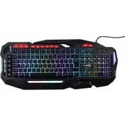 Resim BladeDancer TR-GK103 USB Gaming Standart Rainbow Aydınlatma Siyah Q Kablolu Klavye Turbox