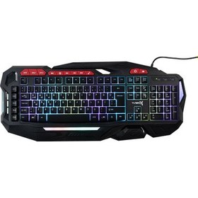 Resim BladeDancer TR-GK103 USB Gaming Standart Rainbow Aydınlatma Siyah Q Kablolu Klavye 