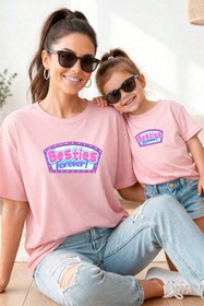 Resim genosha Anne Kız 100% Pamuk T-shirt Mama Mini Mother Daughter TEKLİ FİYAT 