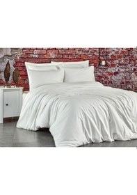 Resim Komfort Home Tek Kişilik Çizgili Pamuk Saten Nevresim Takımı (435498079) 