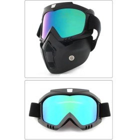 Resim Jet Kask Maskesi Gökkuşağı 