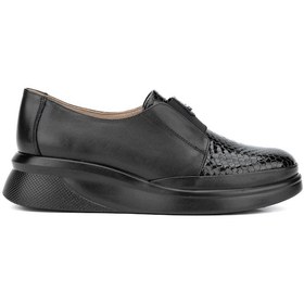 Resim Tamer Tanca Kadın Hakiki Deri Siyah/siyah Casual Ayakkabı 824 1099 Bn Ayk Y24 Syh Dr/syh Fsly Siyah 