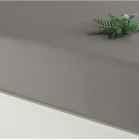 Resim Linens Mix&match Pamuk Saten Queen Size Lastikli Çarşaf Vizon 